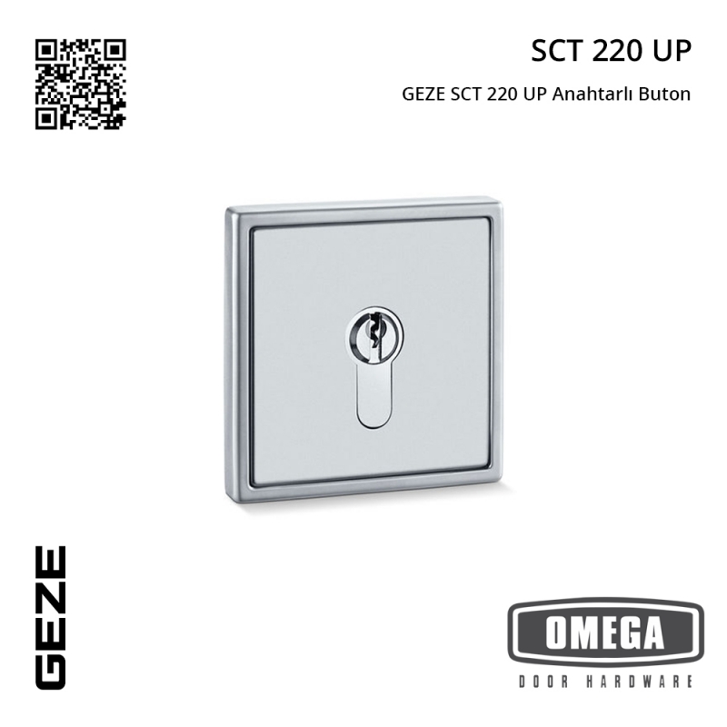 GEZE SCT 220 UP Anahtarlı Buton