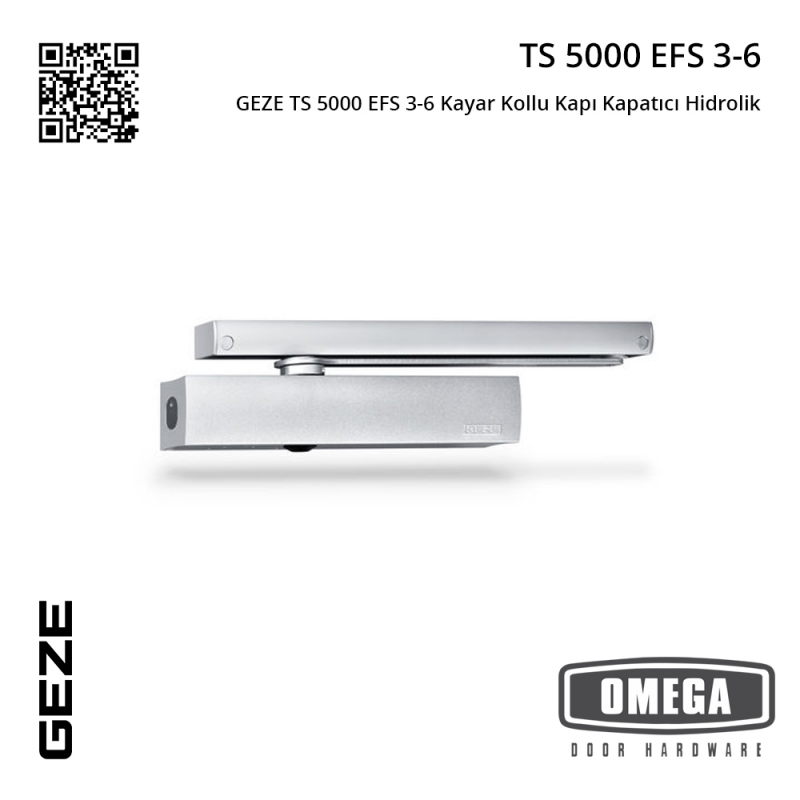 GEZE TS 5000 EFS 3-6 Kayar Kollu Kapı Kapatıcı Hidrolik