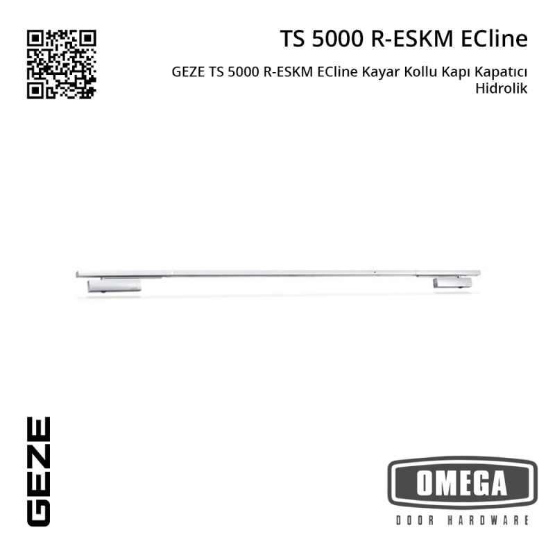 GEZE TS 5000 R-ESKM ECline Kayar Kollu Kapı Kapatıcı Hidrolik